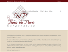 Tablet Screenshot of fleurdeparis.com